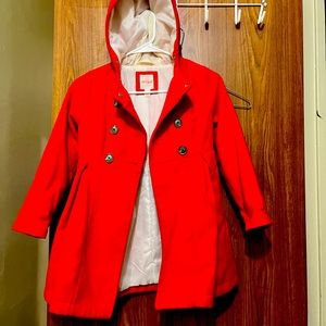 Red winter coat
